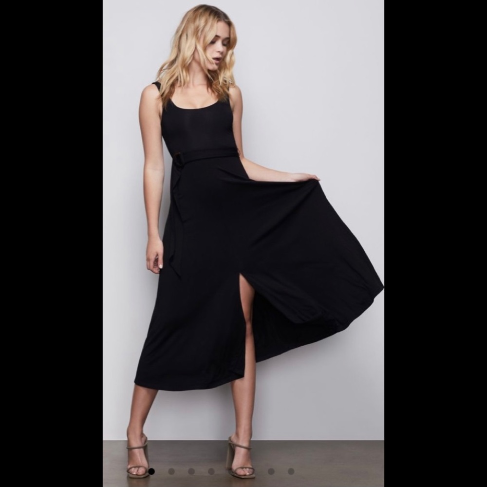 Good American belted swing dress 0